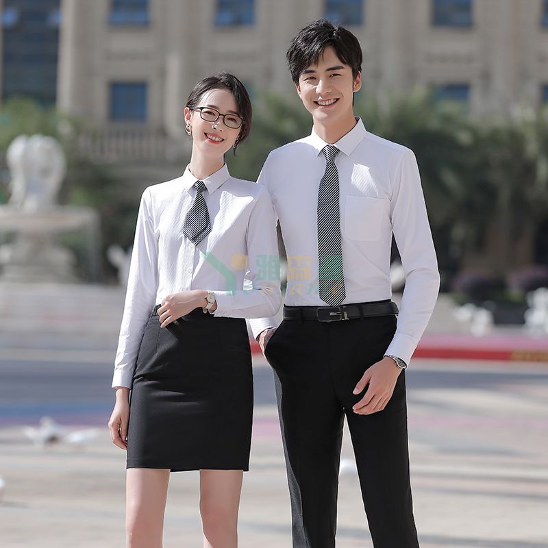 提花斜纹长袖衬衫（男+女）(图22)