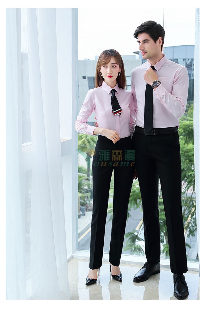 莫代尔平纹长袖衬衫（男+女）(图21)