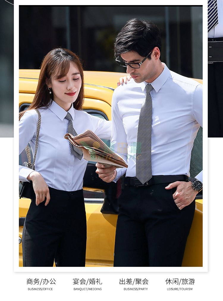 职业长袖衬衫（男+女）(图2)