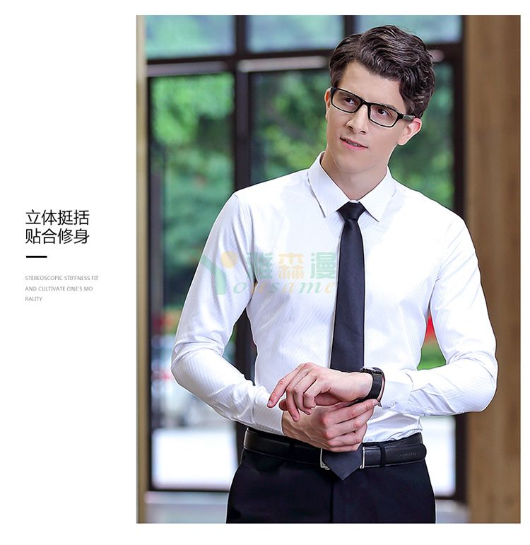 宽斜纹长袖衬衫（男+女）(图14)