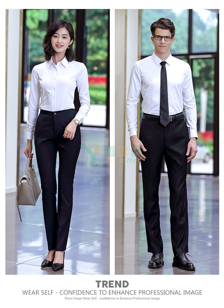 宽斜纹长袖衬衫（男+女）(图16)