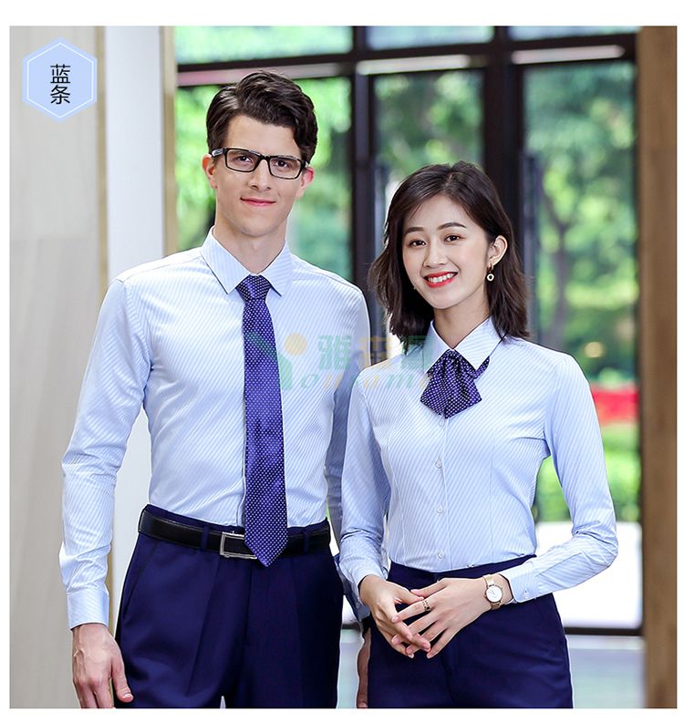 宽斜纹长袖衬衫（男+女）(图17)