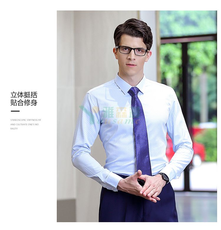 宽斜纹长袖衬衫（男+女）(图18)