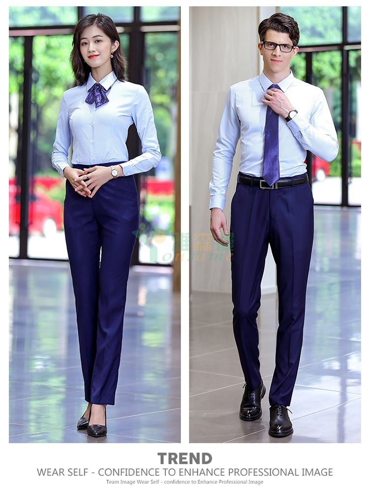 宽斜纹长袖衬衫（男+女）(图20)