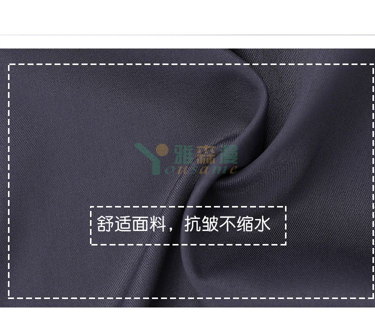 细斜纹商务长袖衬衫（女暗门襟）(图4)