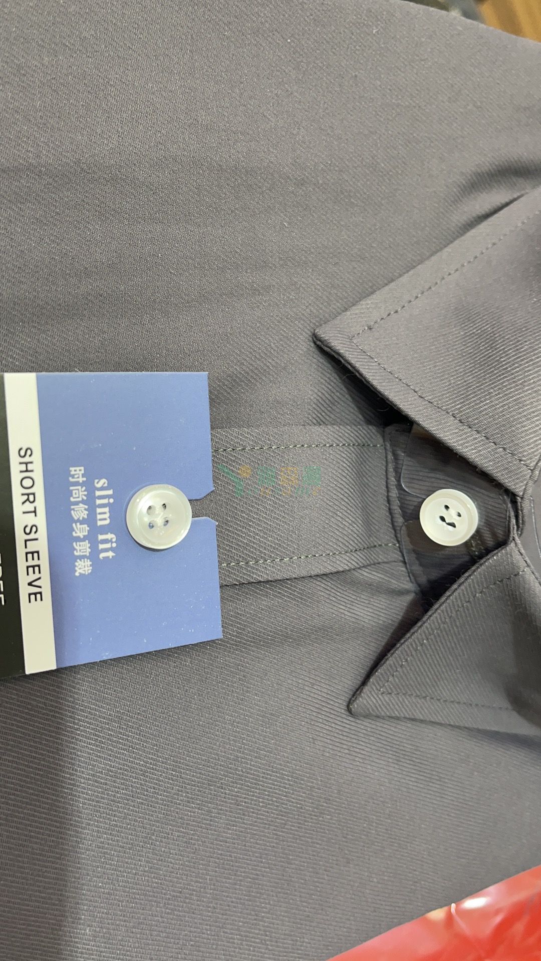 修身斜纹短袖衬衫（男+女）(图25)