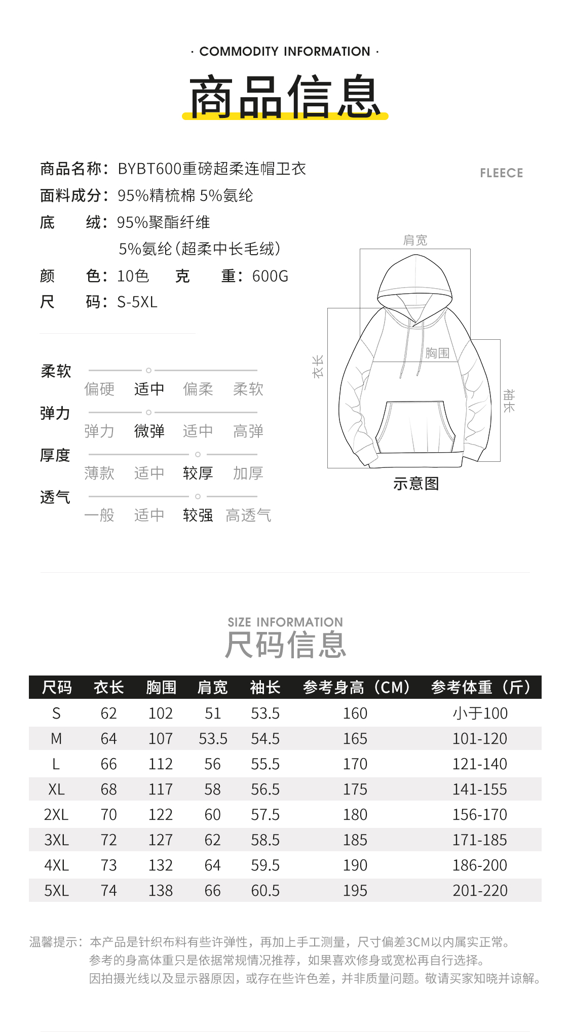  落肩-重磅连帽卫衣(图3)