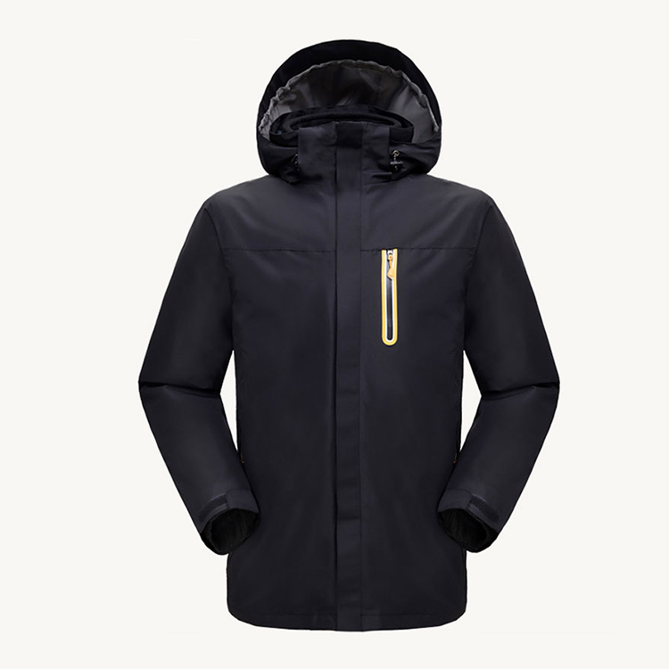 情侣款摇粒绒热封压胶冲锋衣