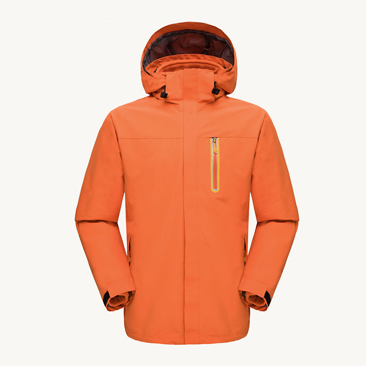 情侣款摇粒绒热封压胶冲锋衣