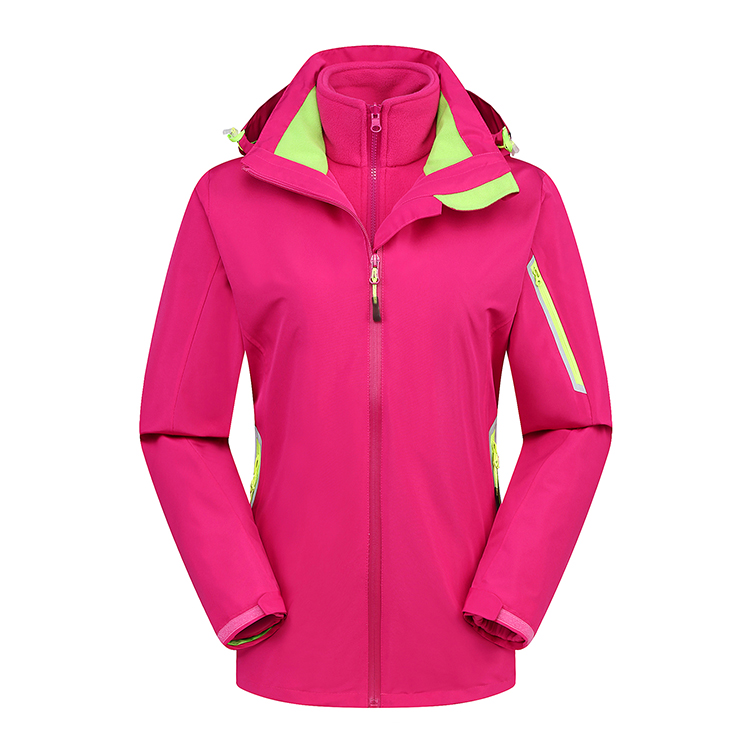 摇粒绒压胶情侣冲锋衣