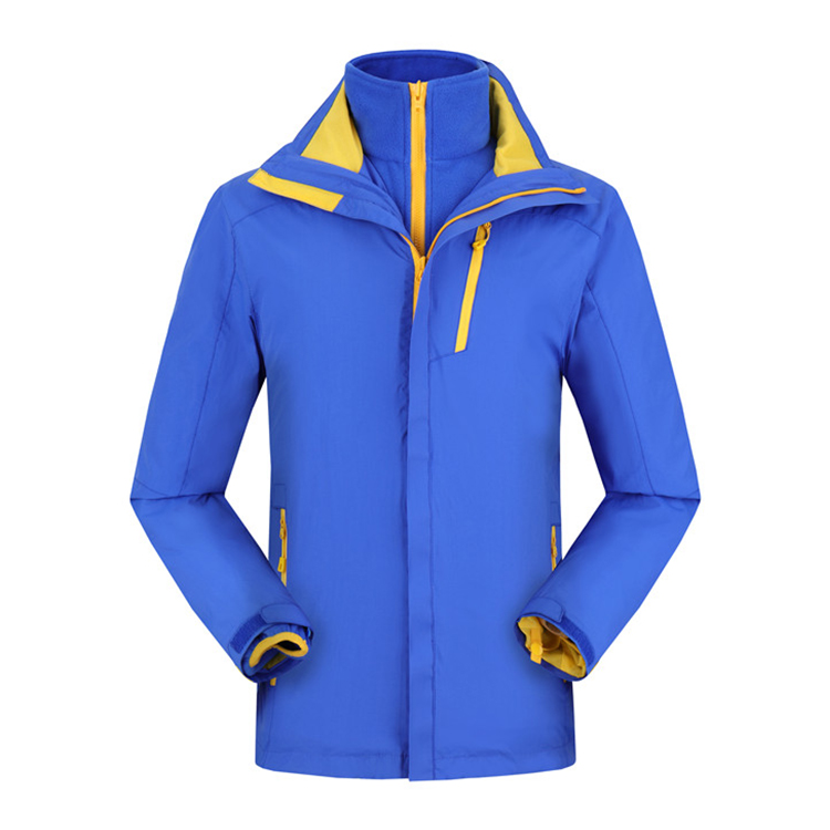 情侣双面摇粒绒热封压胶冲锋衣