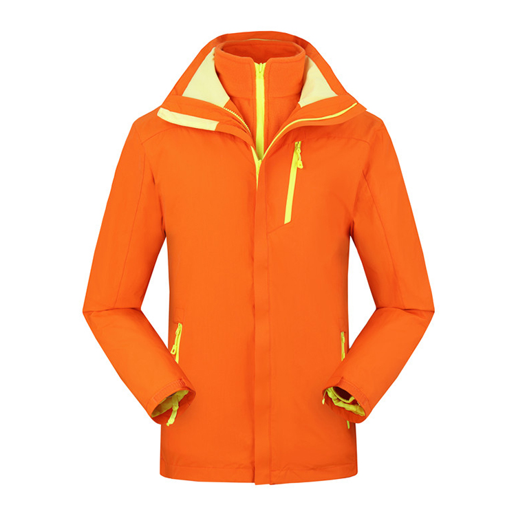 情侣双面摇粒绒热封压胶冲锋衣