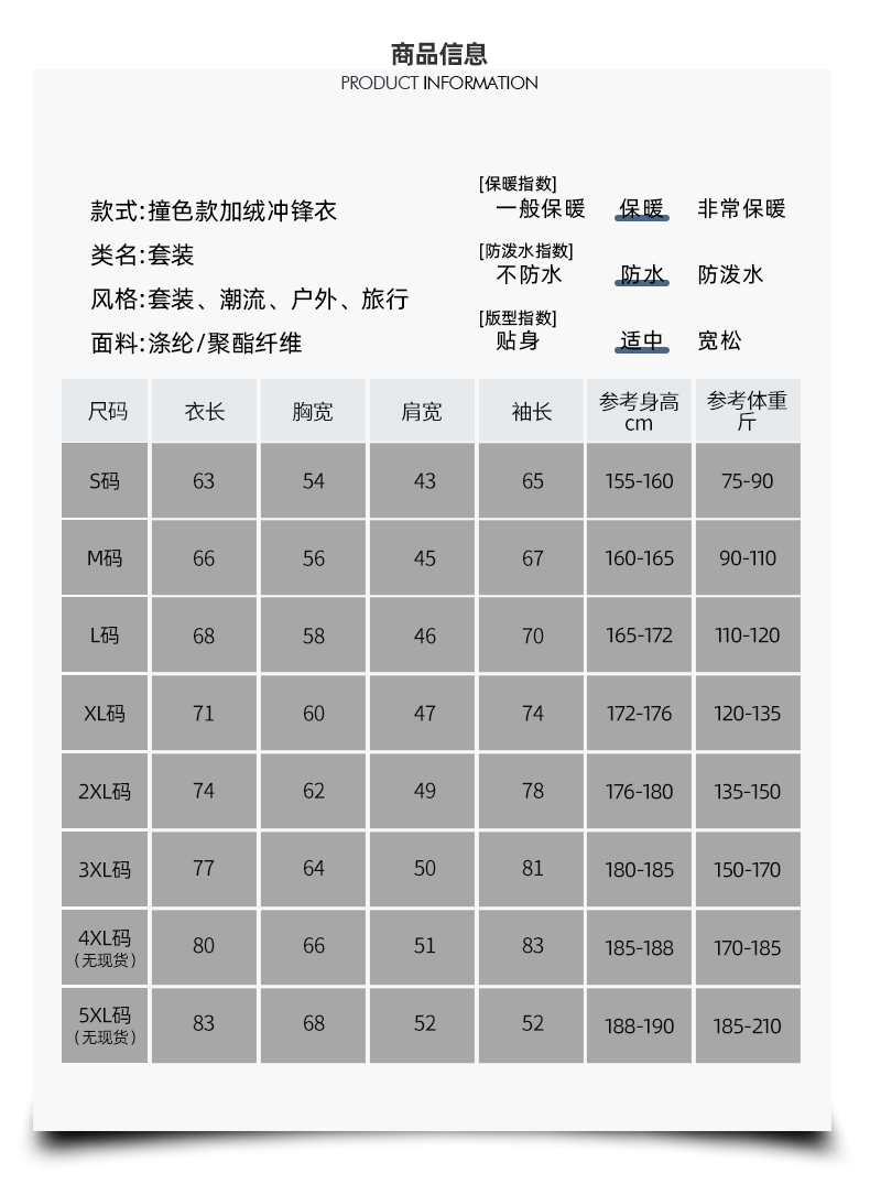 三合一两件套冲锋衣(图7)
