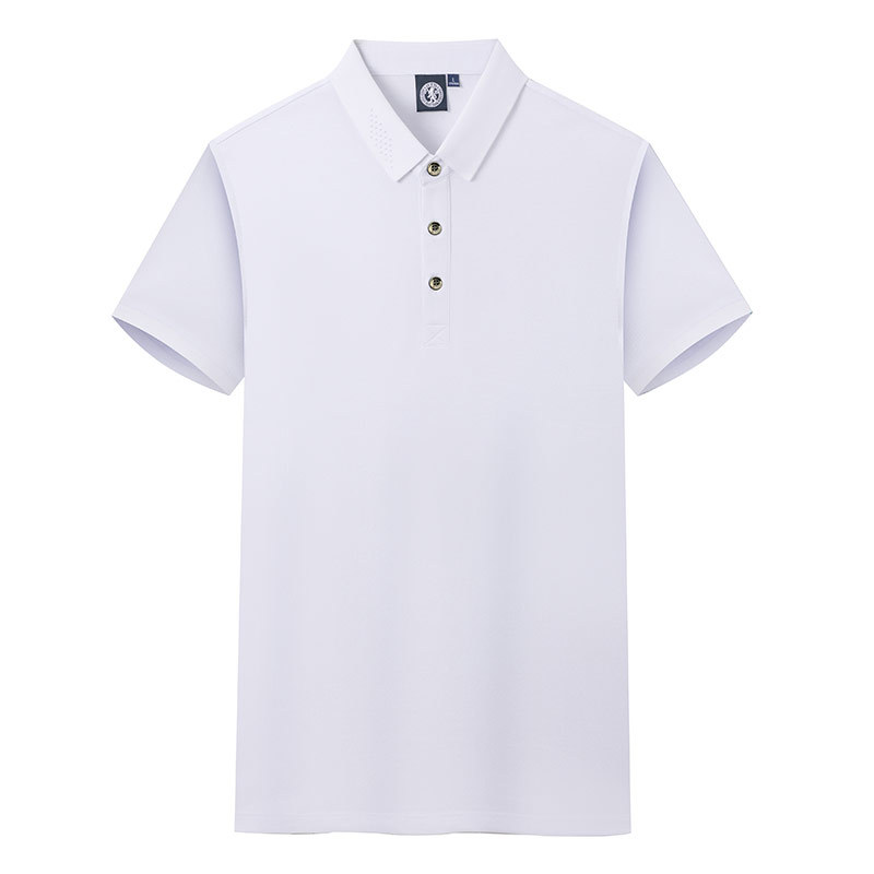 桑蚕丝棉翻领T恤