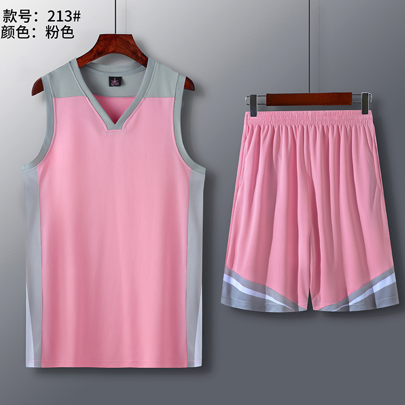 V领撞色篮球服（成人+儿童）