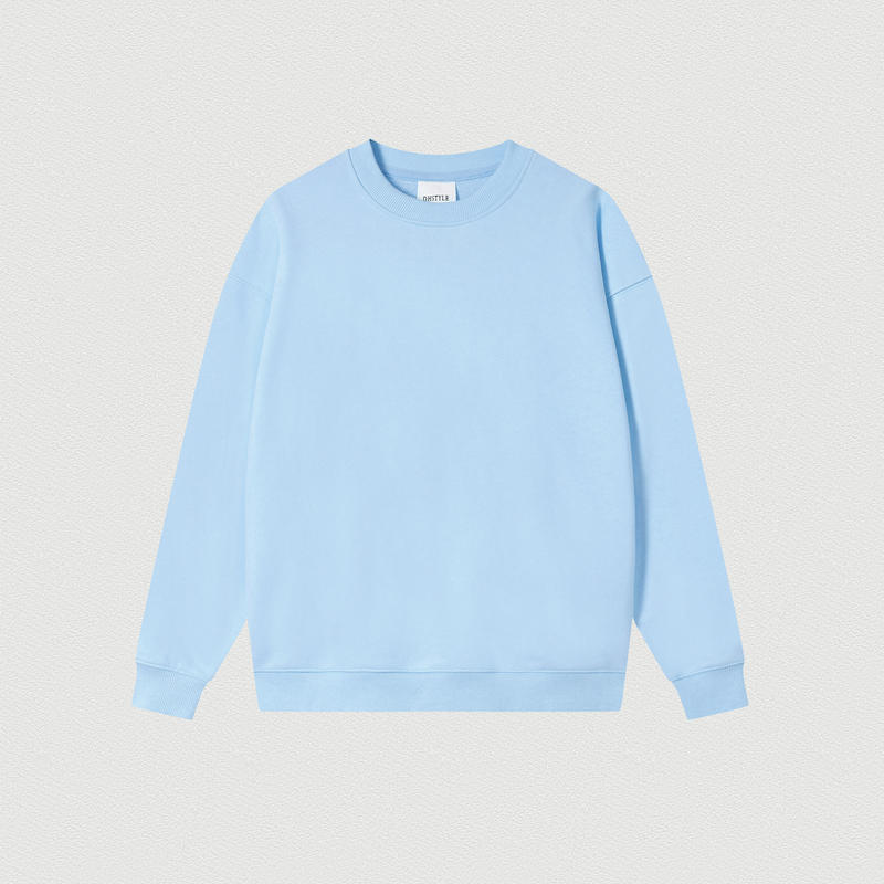 落肩大版型圆领卫衣