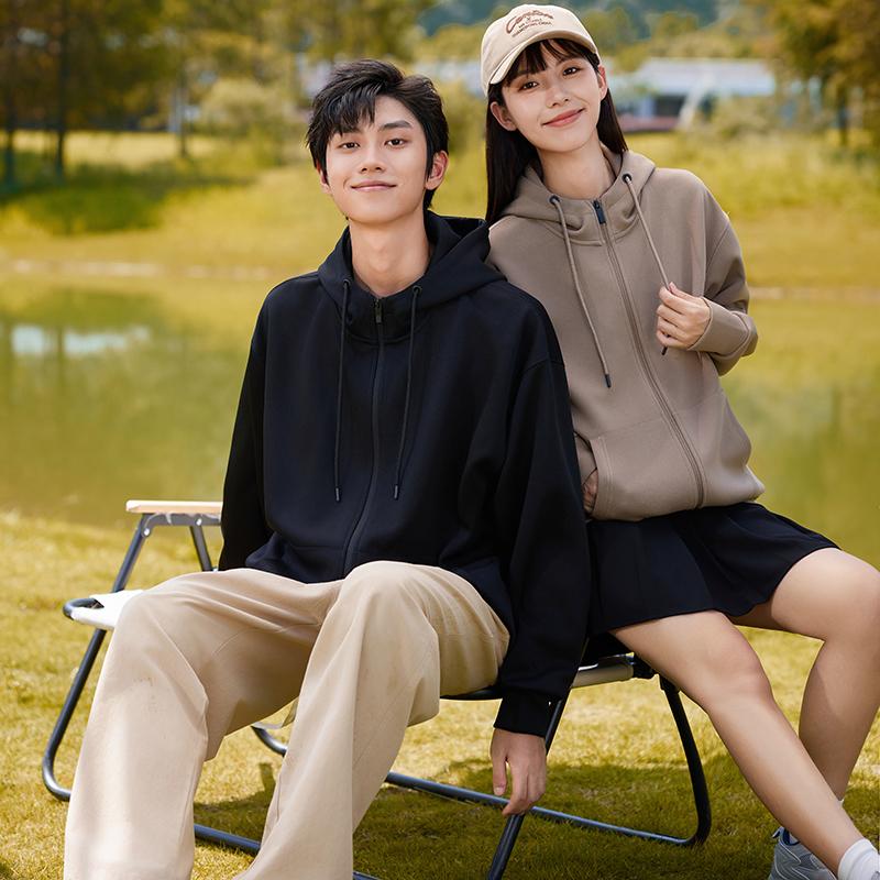 超柔不倒绒带帽卫衣