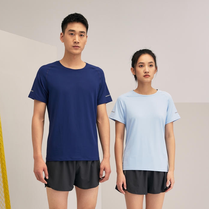 欧码圆领跑步T恤