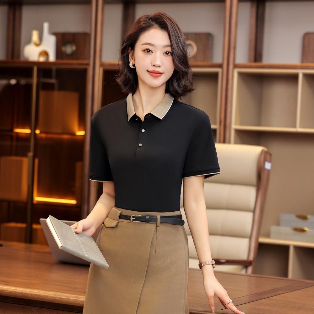 170克锦氨丝滑细珠POLO衫