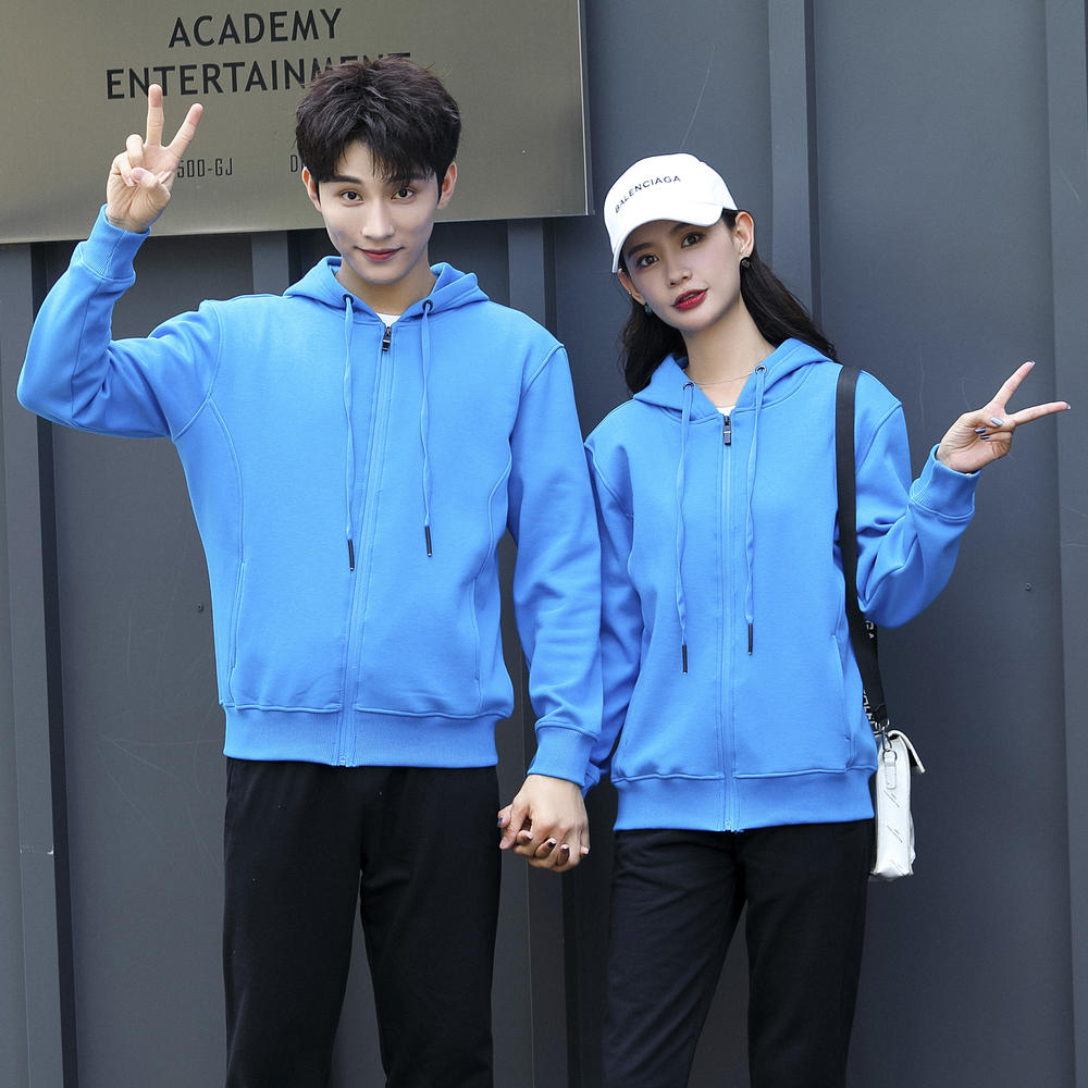 580克复合银狐绒连帽卫衣