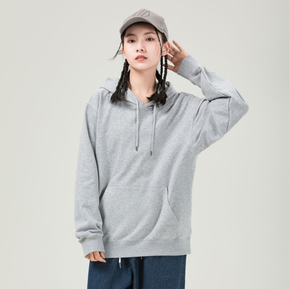 300克毛圈连帽套头卫衣