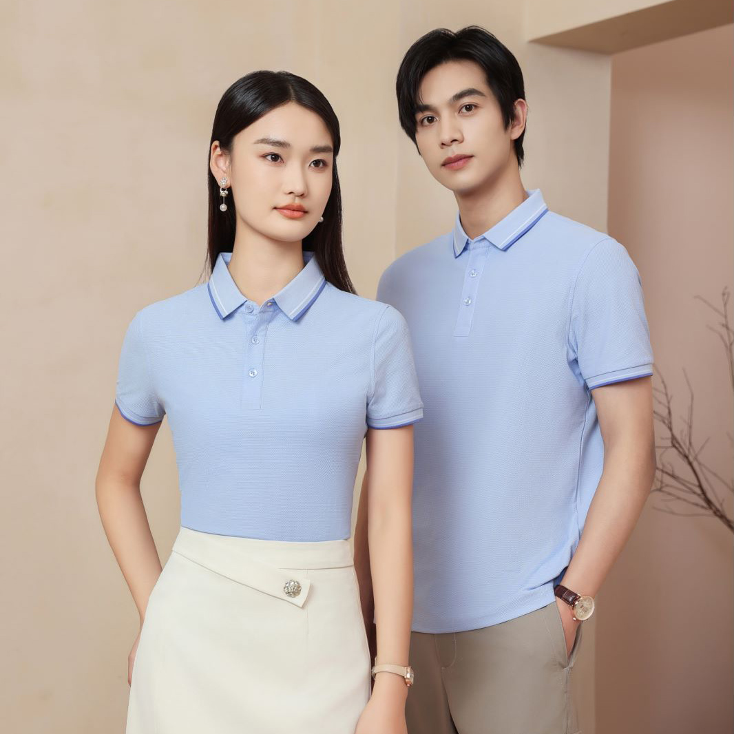 麒麟格翻领Polo衫