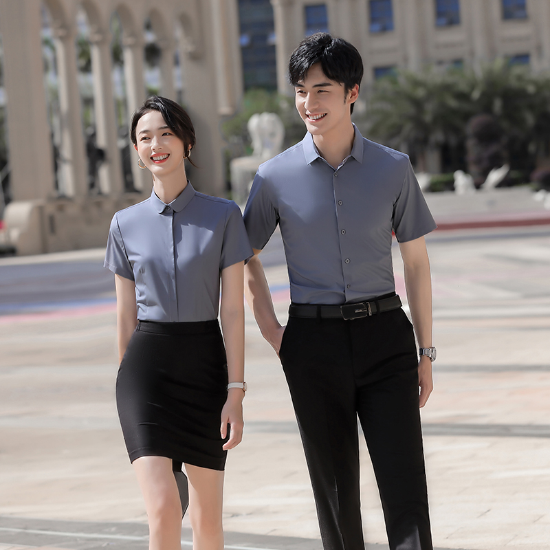 竹纤维短袖衬衫(男+女)(图5)