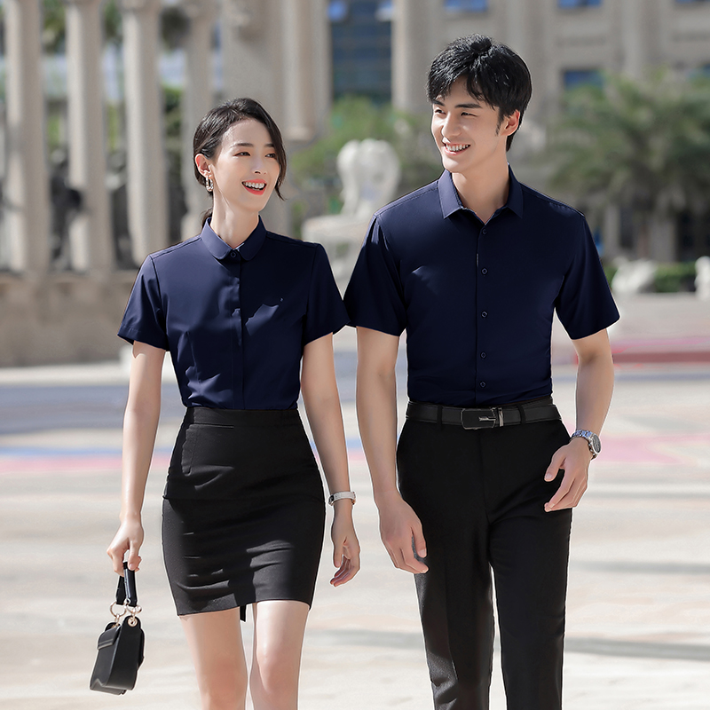 竹纤维短袖衬衫(男+女)(图4)