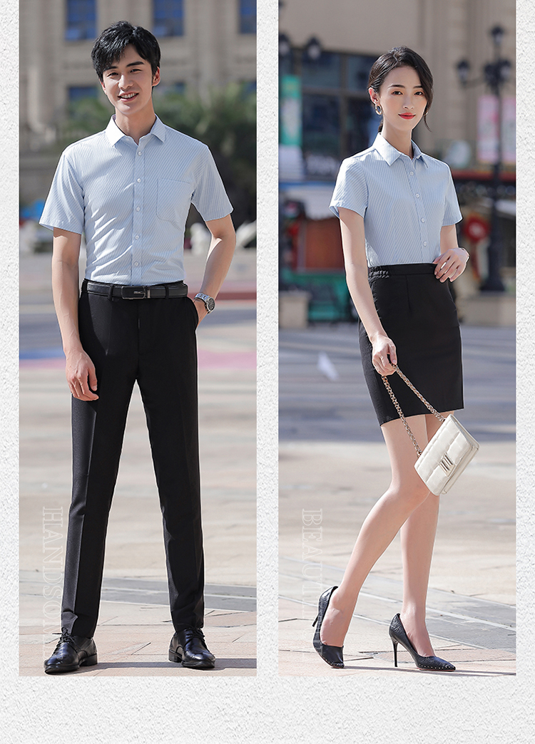 提花斜纹短袖衬衫（男+女）(图13)