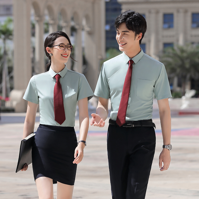 竹纤维抗皱免烫衬衫（男+女）(图3)