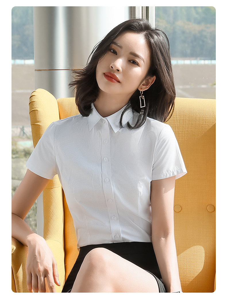 暗扣方领短袖衬衫（女）(图13)