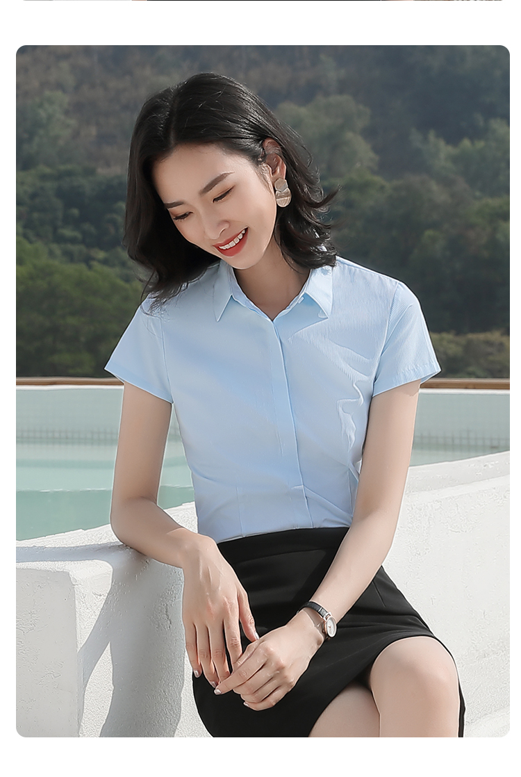 三连扣短袖衬衫（女）(图15)