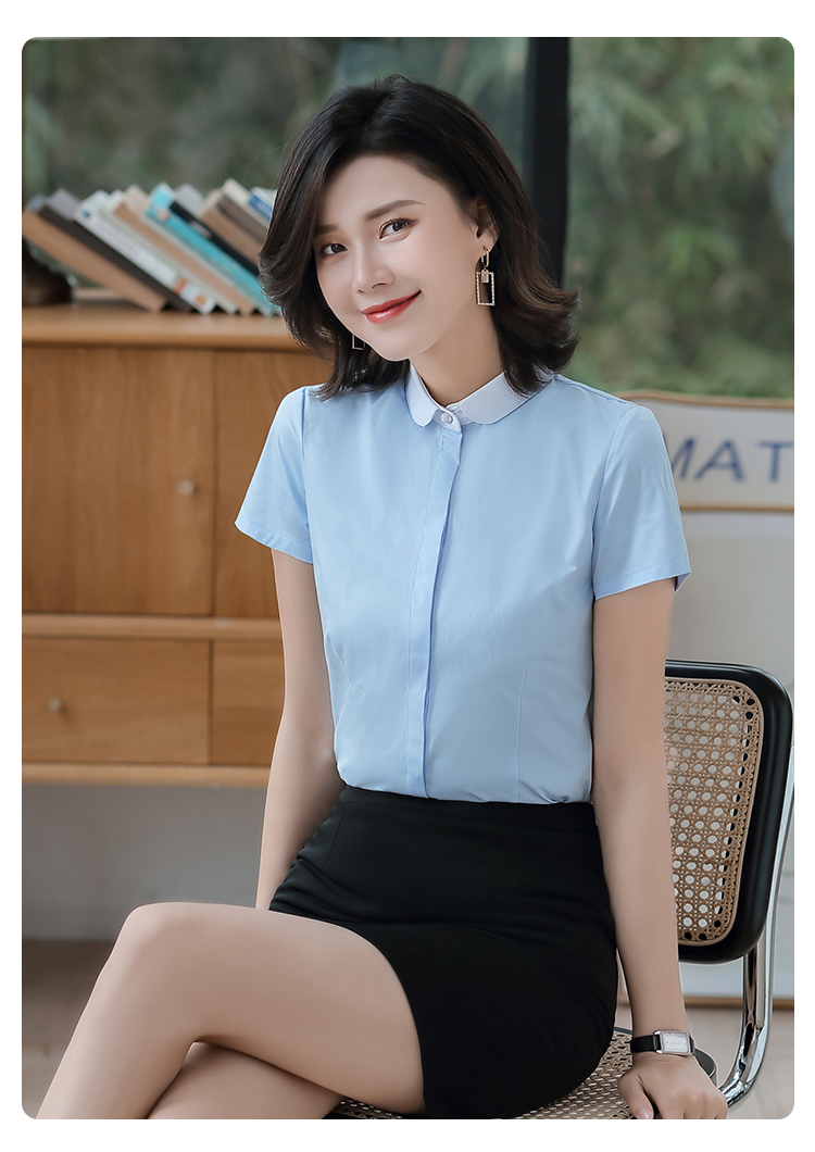 修身圆领短袖衬衫（女）(图14)