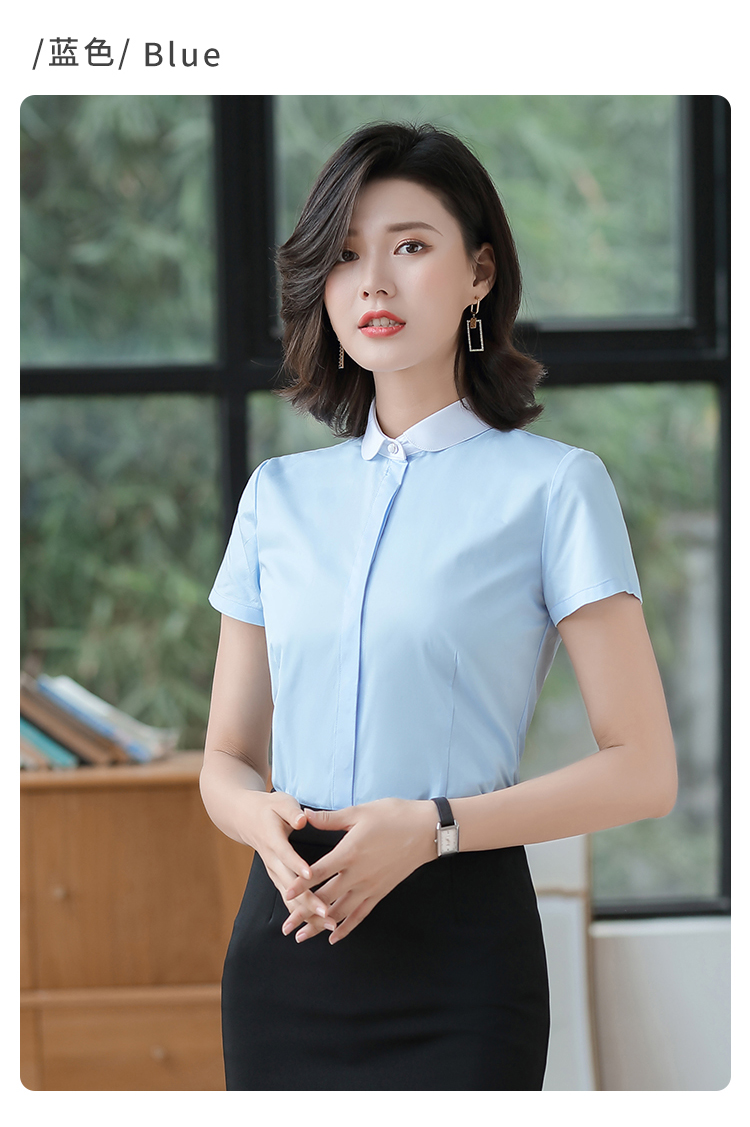 修身圆领短袖衬衫（女）(图13)