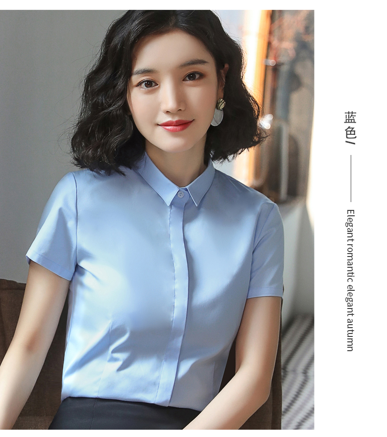 暗扣方领短袖衬衫（女）(图20)