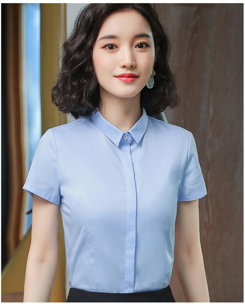 暗扣方领短袖衬衫（女）(图23)