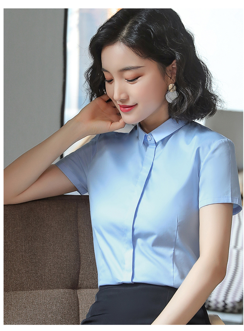 暗扣方领短袖衬衫（女）(图19)