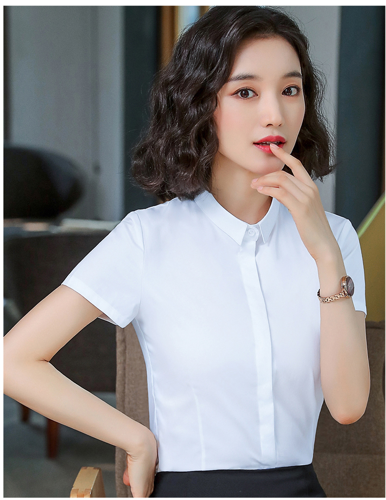 暗扣方领短袖衬衫（女）(图18)