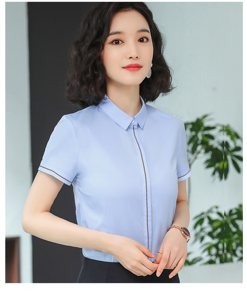 优雅职业方领短袖衬衫（女）(图24)