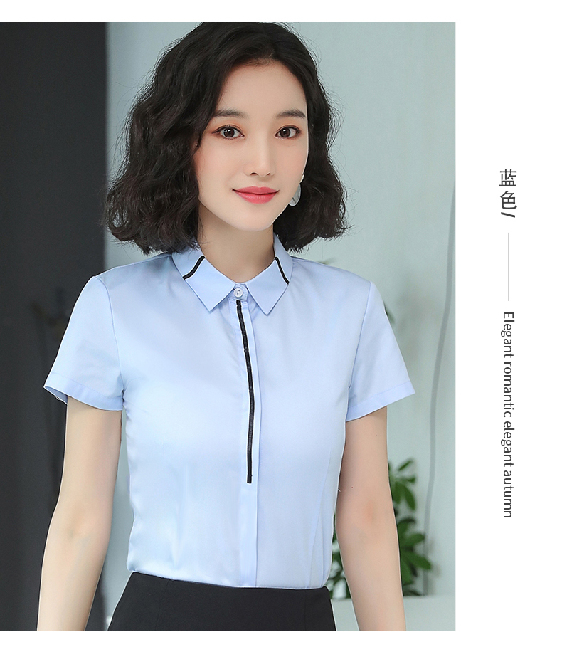 气质收腰内双排扣衬衫（女）(图22)