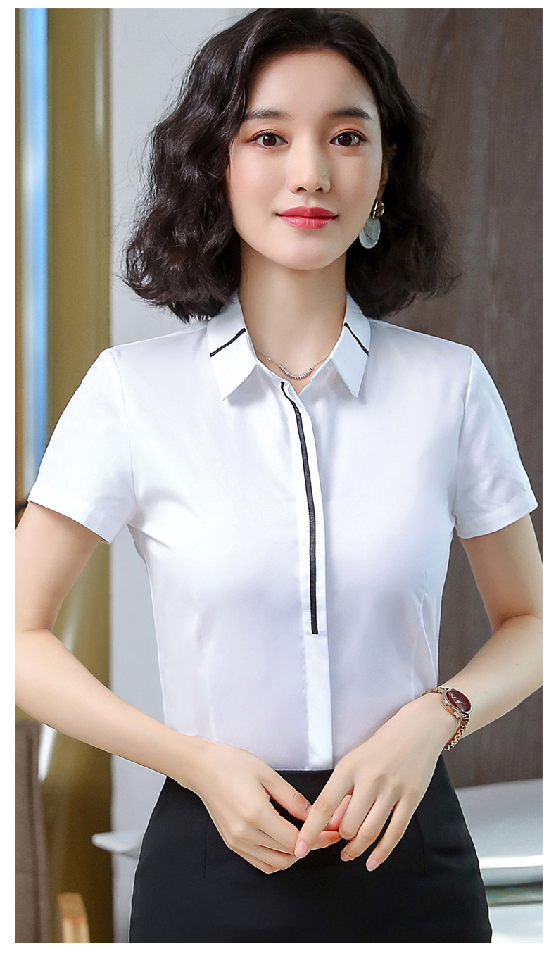 气质收腰内双排扣衬衫（女）(图18)