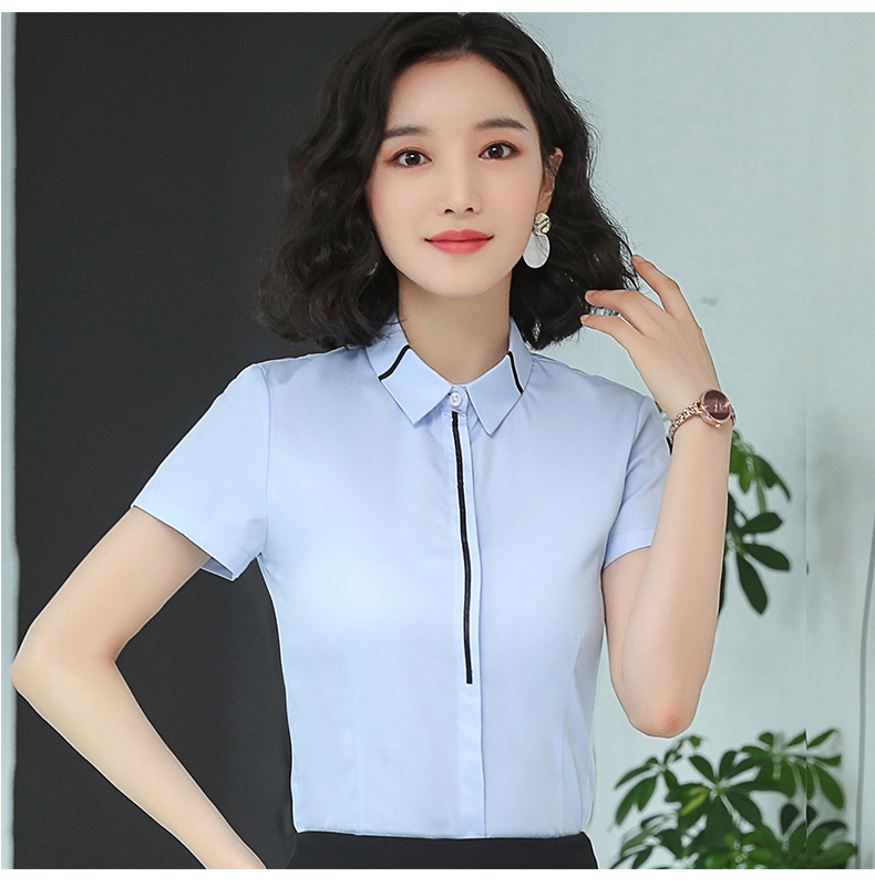 气质收腰内双排扣衬衫（女）(图20)