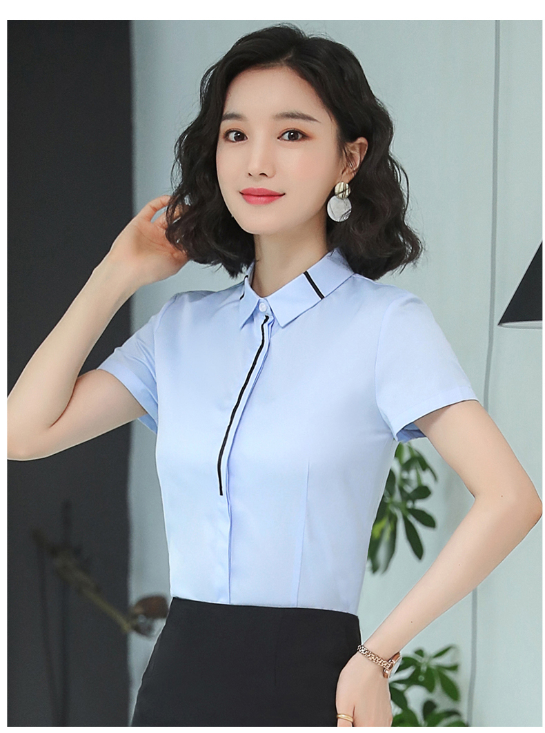 气质收腰内双排扣衬衫（女）(图21)