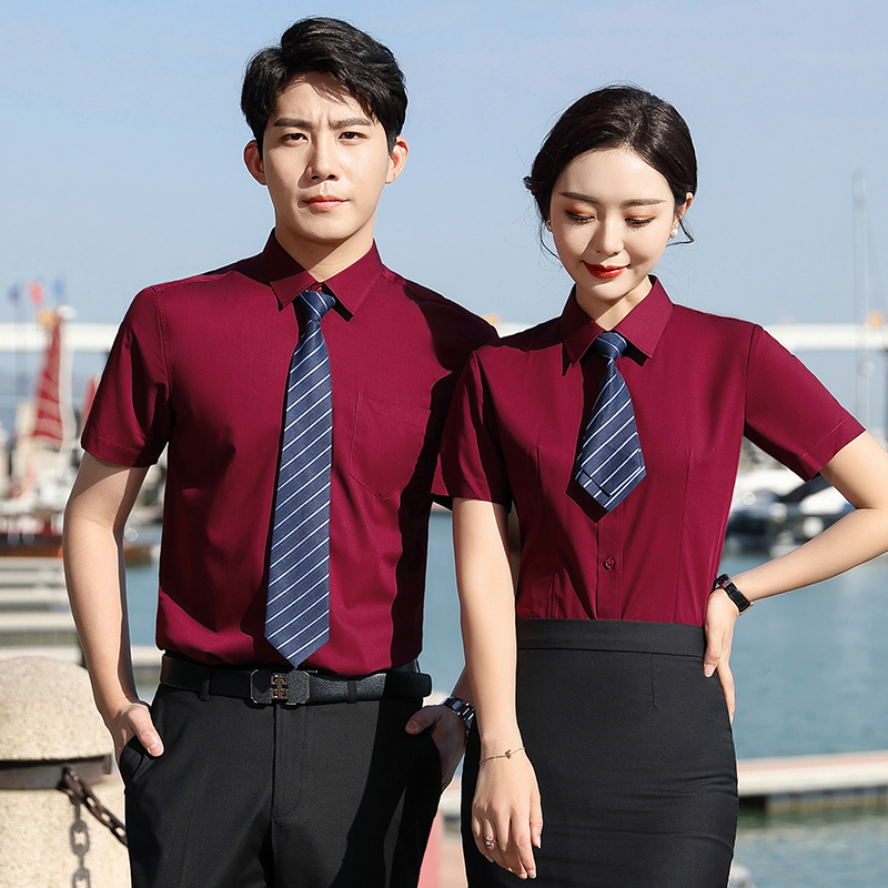 商务气质短袖衬衫（男+女）(图5)