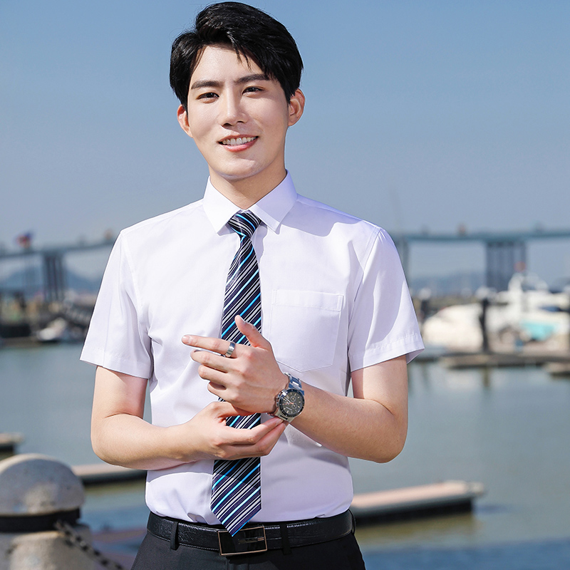 商务气质短袖衬衫（男+女）(图4)