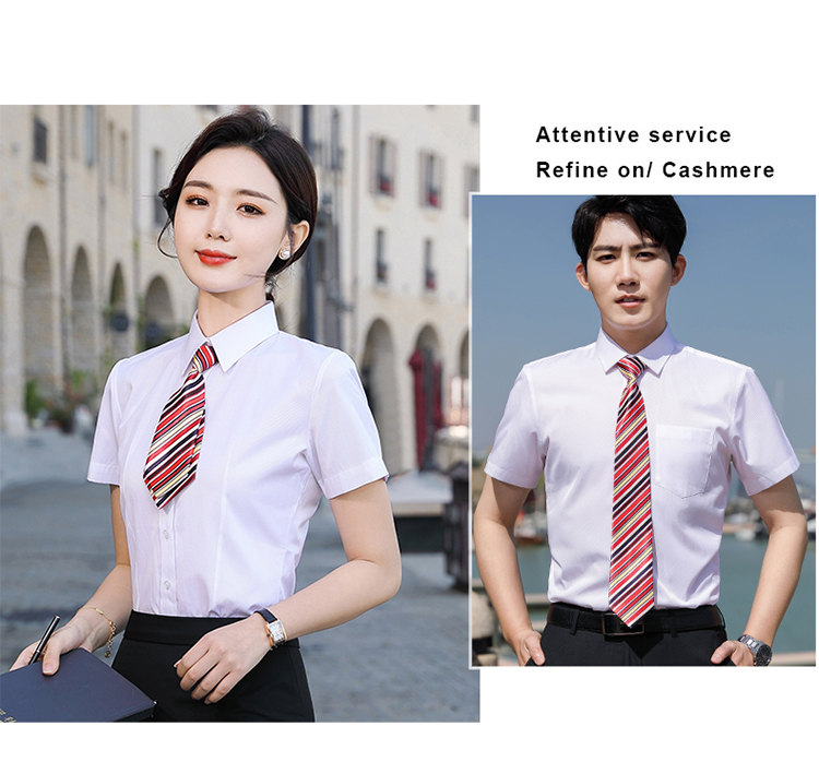 修身职业短袖衬衫（男+女）(图21)