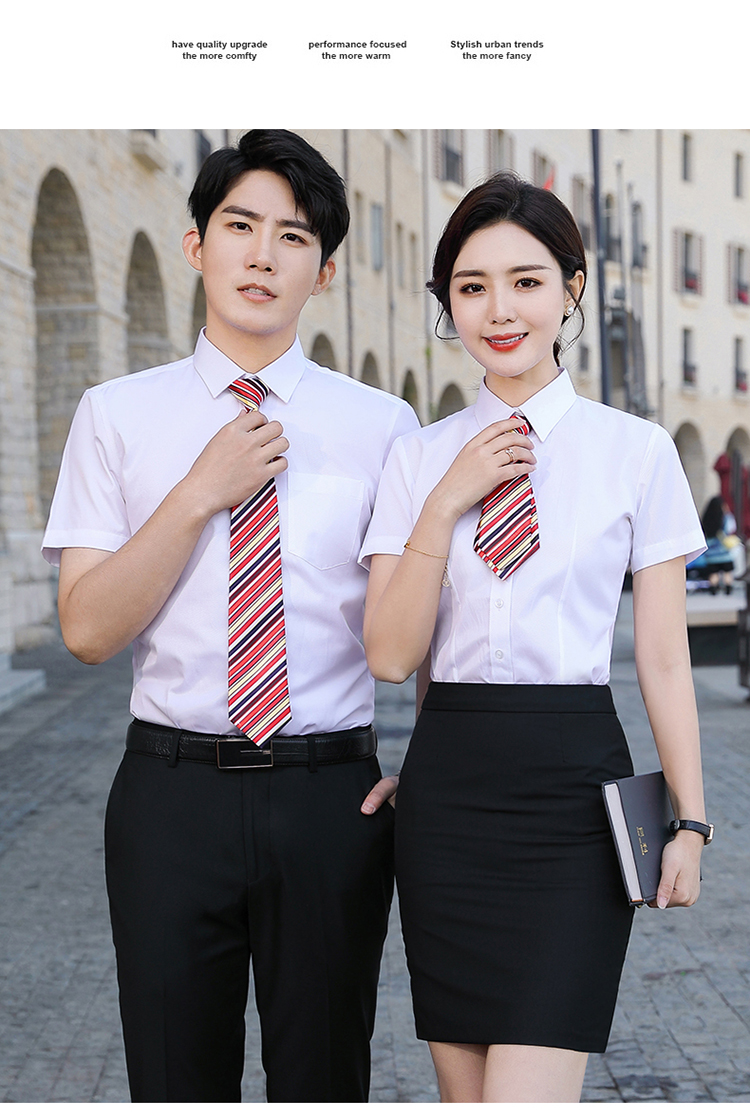 修身职业短袖衬衫（男+女）(图20)