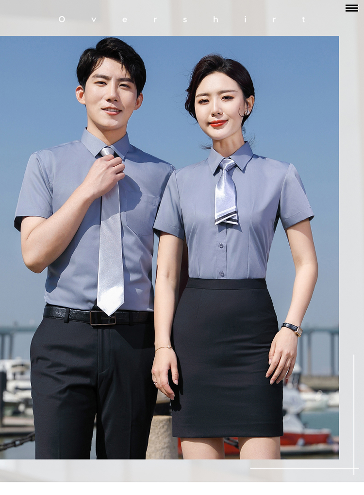 职业短袖衬衫情侣款（男+女）(图5)