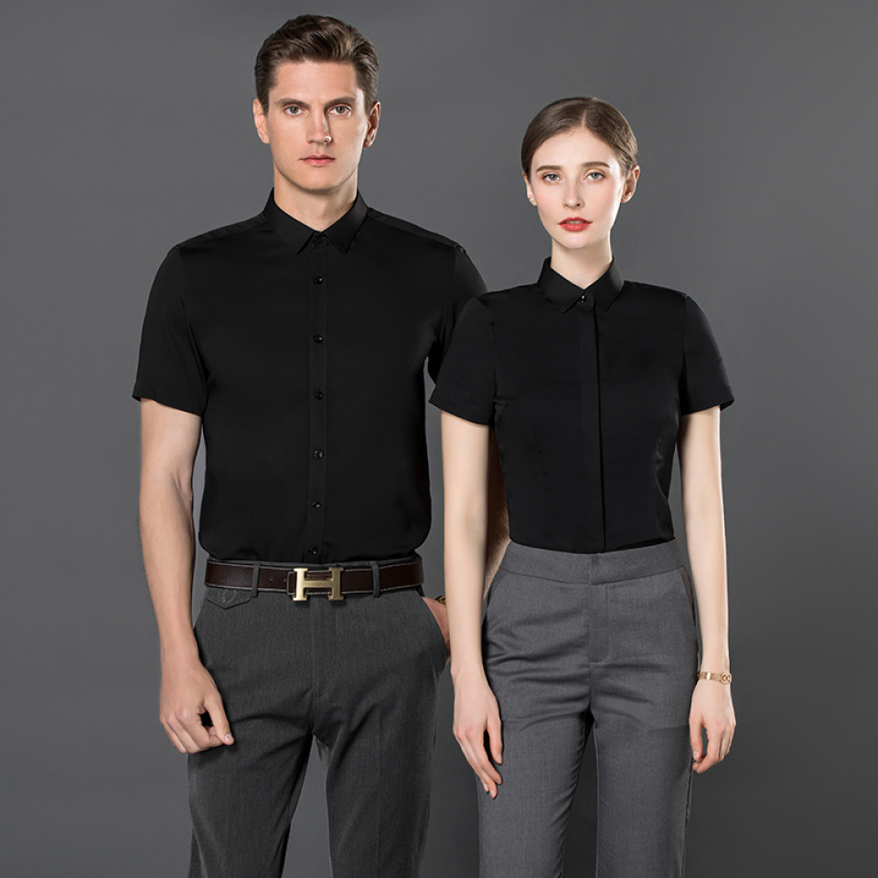 竹纤维职业短袖衬衫（男+女）