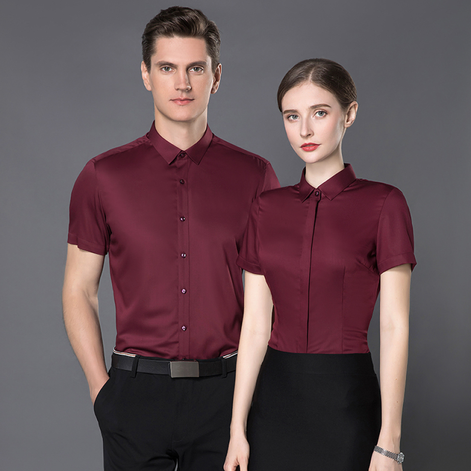 竹纤维职业短袖衬衫（男+女）